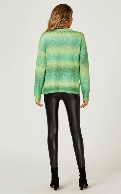 Randig långärmad tröja – One size