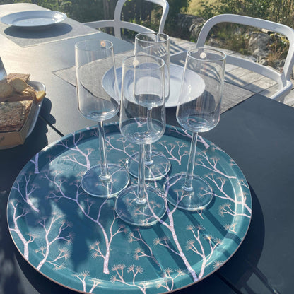 Bricka Tallgrön - Diameter 38 cm - Tillverkad i Sverige