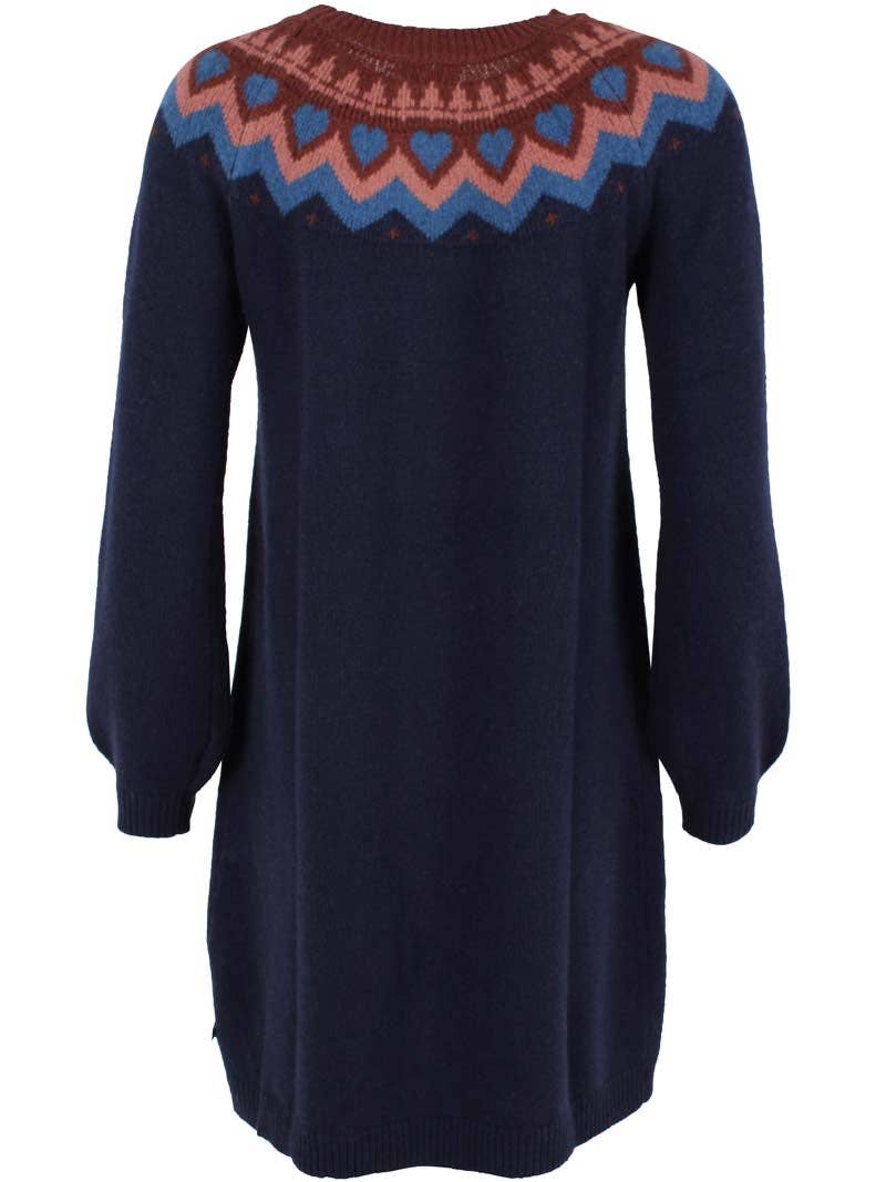 Danesukkertop Ulltröja Klänning Dk Marinblå - Öko-Tex