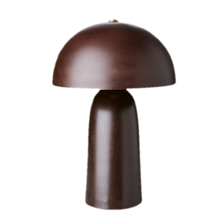 Bordlampe - Svampelampe Svampe - Jern - Brun - H 61cm