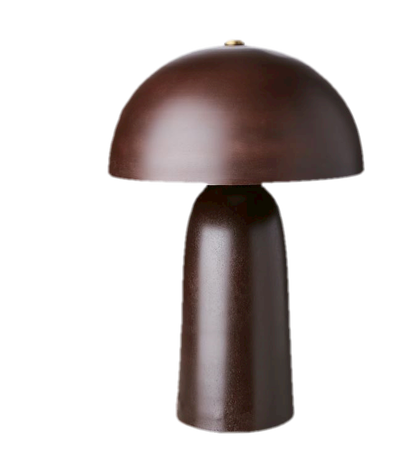 Bordlampe - Svampelampe Svampe - Jern - Brun - H 61cm