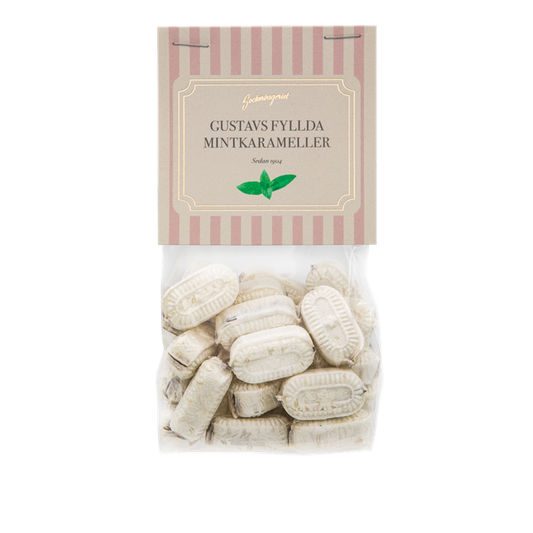 Gustavs Fyllda Mintkarameller - 175G