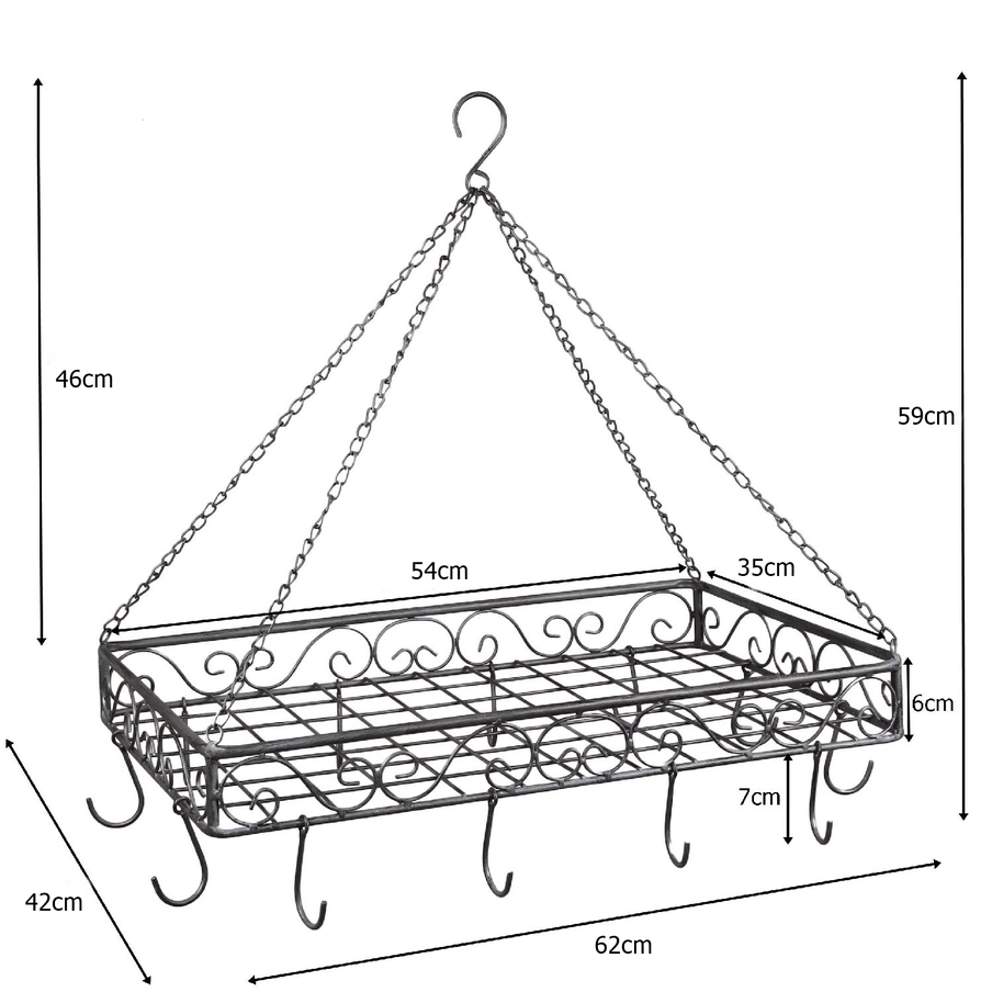 Hänghylla - Grythängare Järn - 62 cm