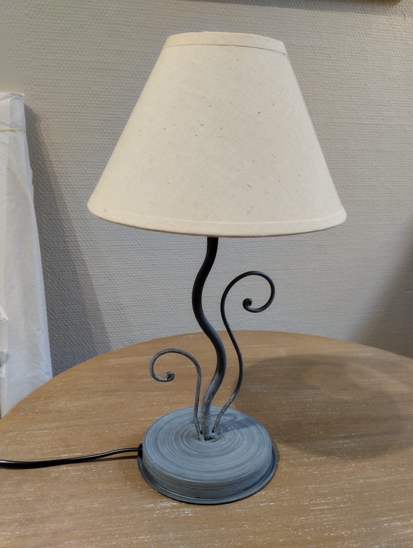 Lampskärm - cremevit- dia 19,5cm