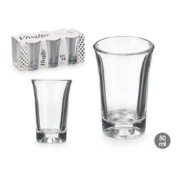 Shotglas 50 ml i sæt af 6