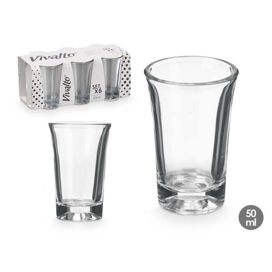 Snapsglas i set om 6 - Rymmer 50ml