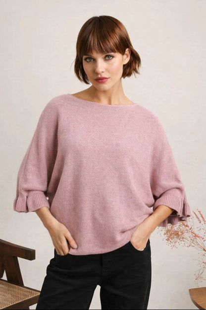 Kashmir Tröja för dam: Rosa