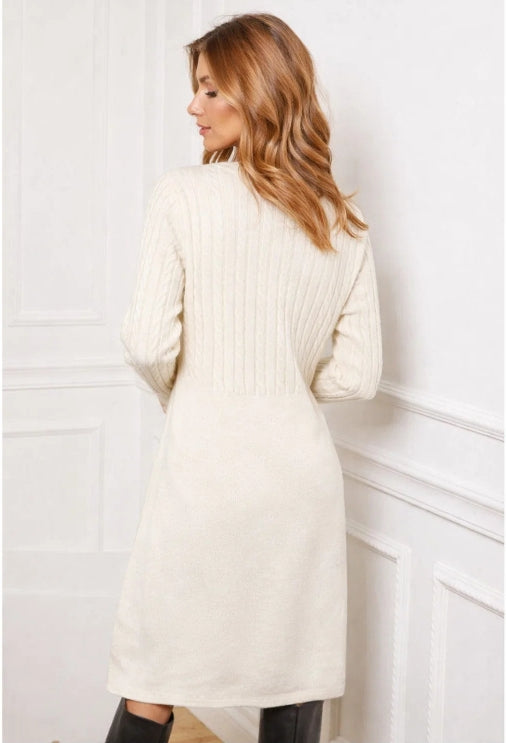 Kashmir tröjklänning : Ecru