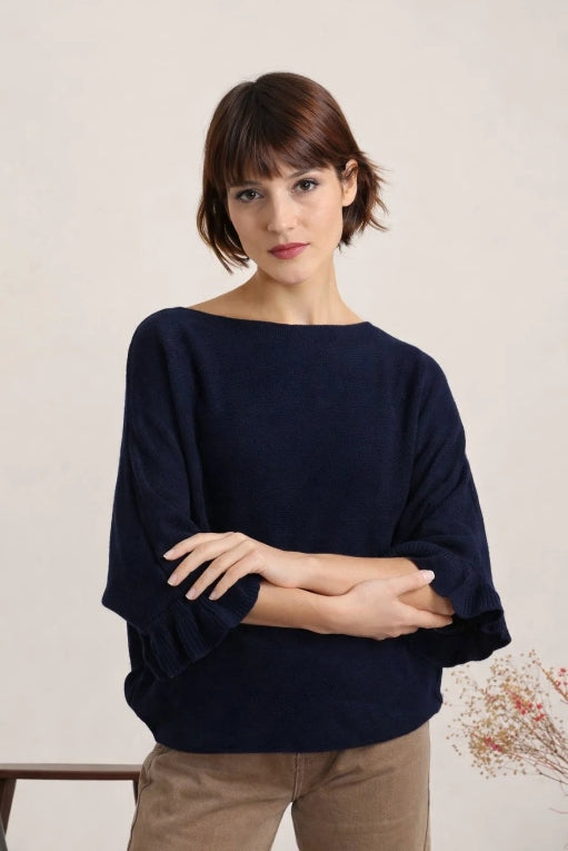 Kashmir Tröja för dam: Marin