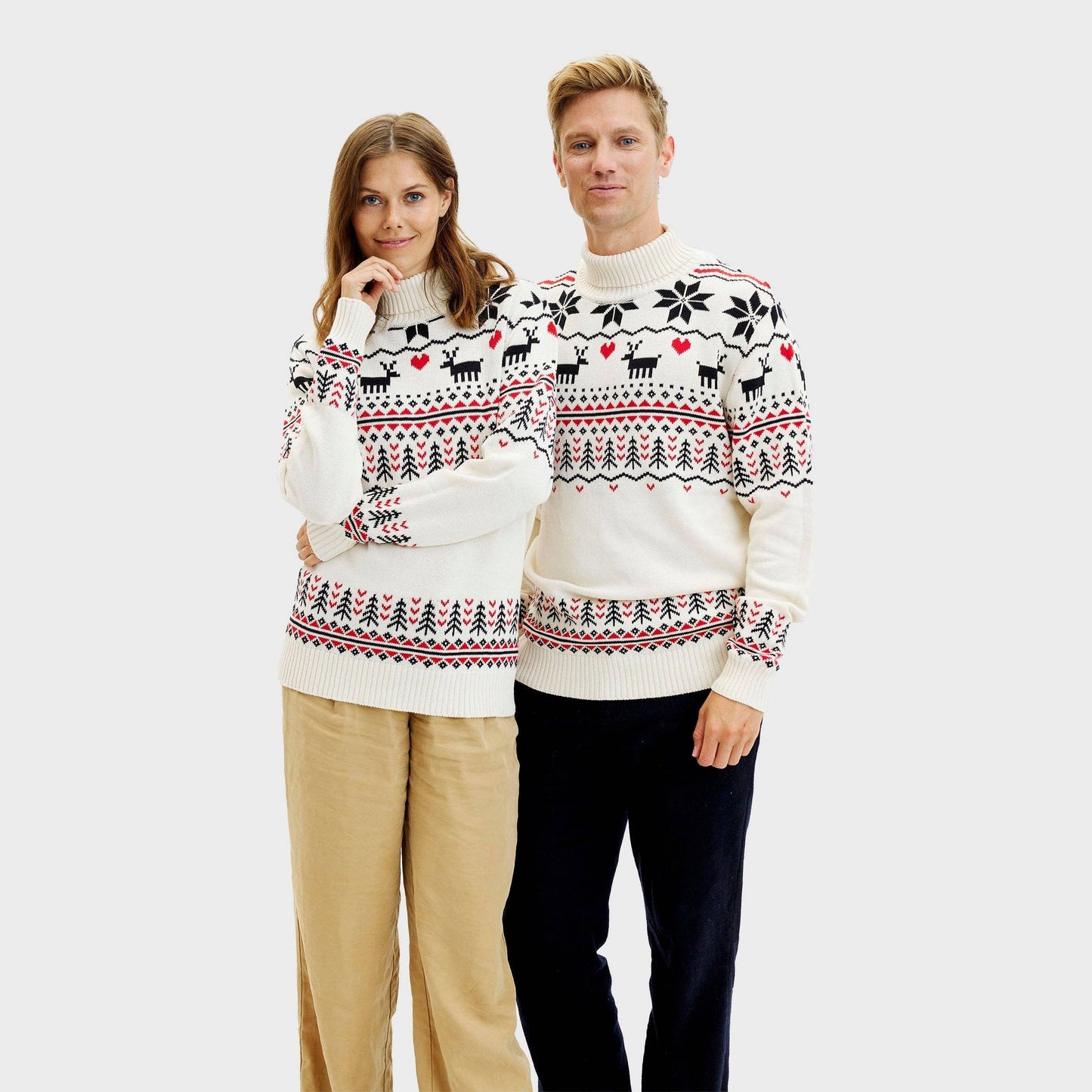 Grönländsk jultröja - Dam: M/L - 100 % Ekologisk Bomull