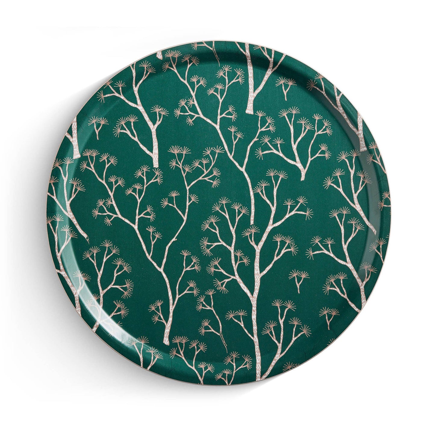 Bricka Tallgrön - Diameter 38 cm - Tillverkad i Sverige