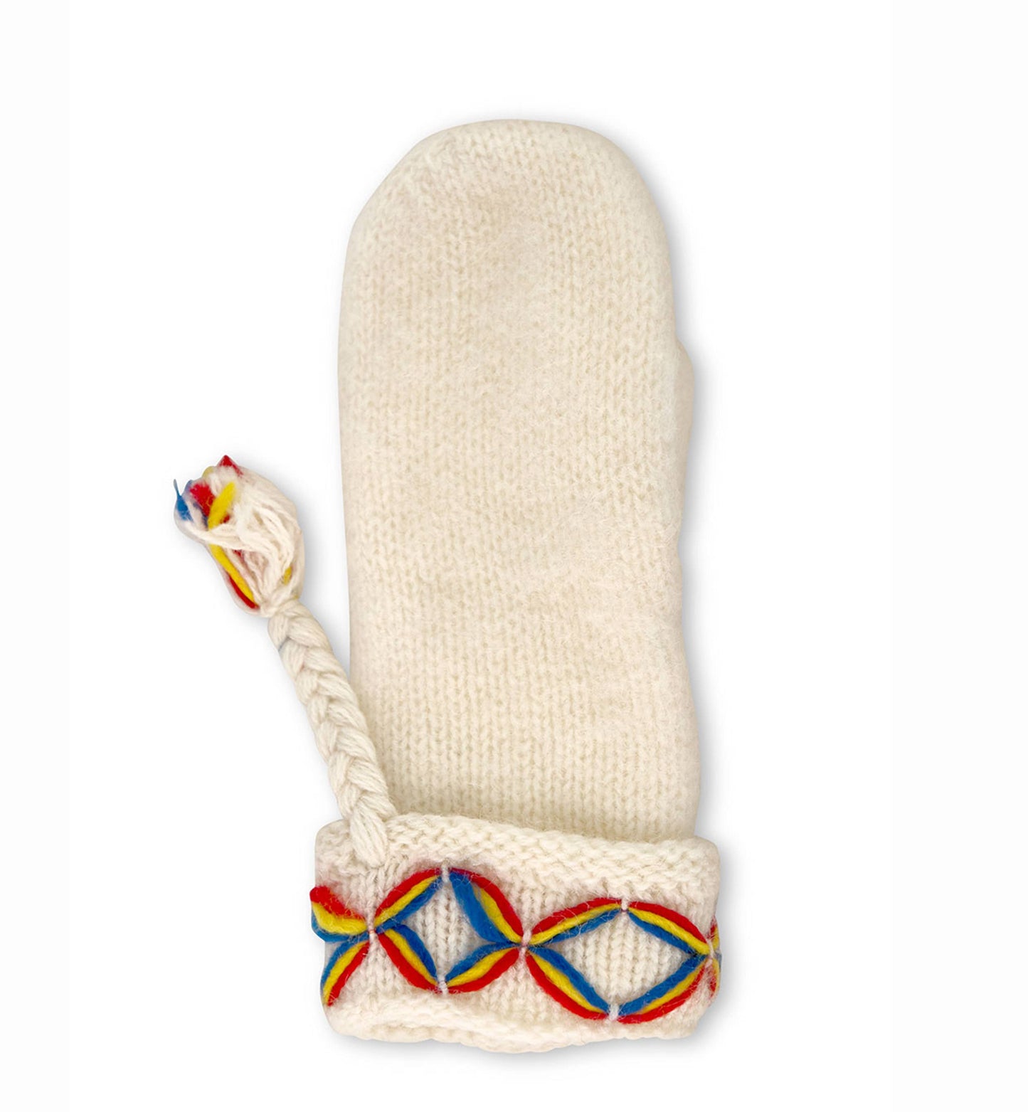 Kangos Stickad Mitte Dam: Vit / S