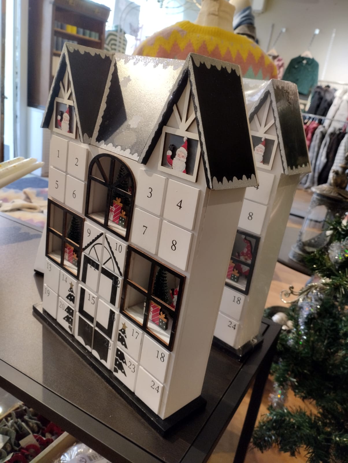 Adventskalender med LED-belysning