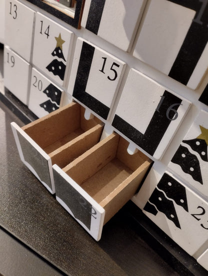 Adventskalender med LED-belysning