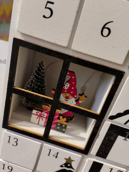 Adventskalender med LED-belysning