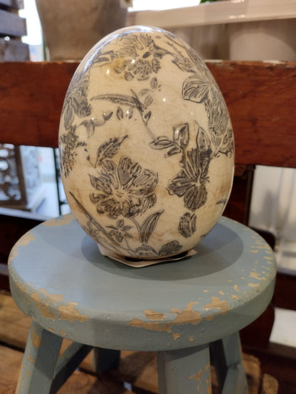 Dekorativt Ägg - Keramik - 12cm