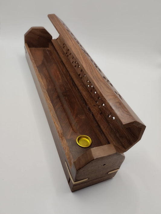 Box för rökelsepinnar - 30 cm - shishamträ