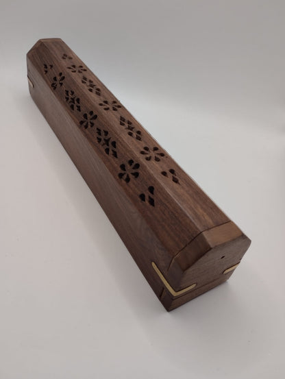 Box för rökelsepinnar - 30 cm - shishamträ