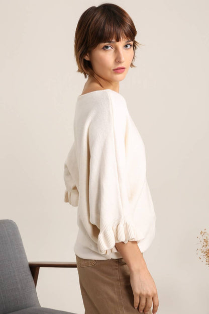 Kashmir Tröja för dam: Offwhite