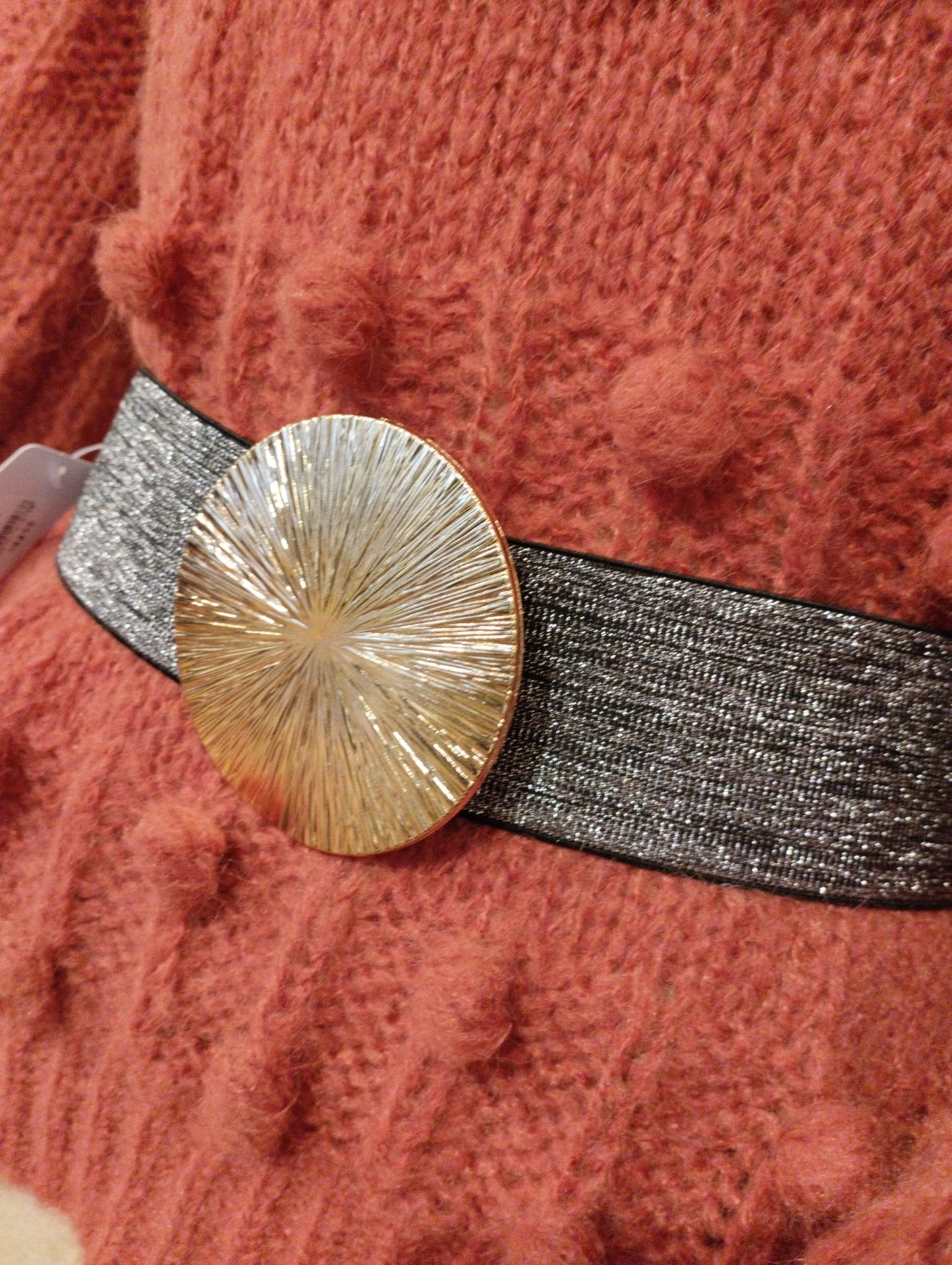 Trendigt stretchbälte - Wenona: Marin - One size med flexibel passform