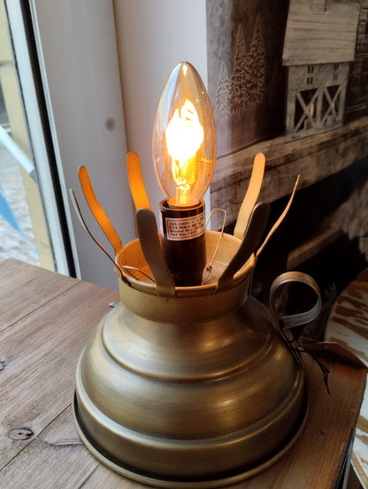 Bordslampa - Antik Mässing