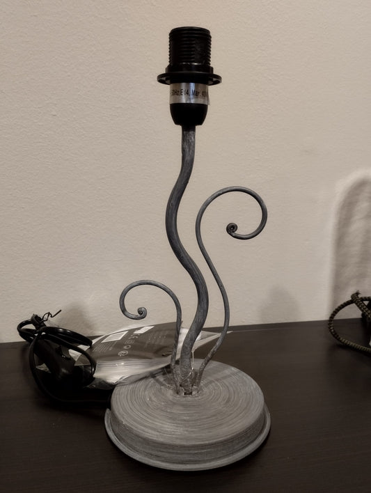 Lampfot Virvel Grå - 28cm