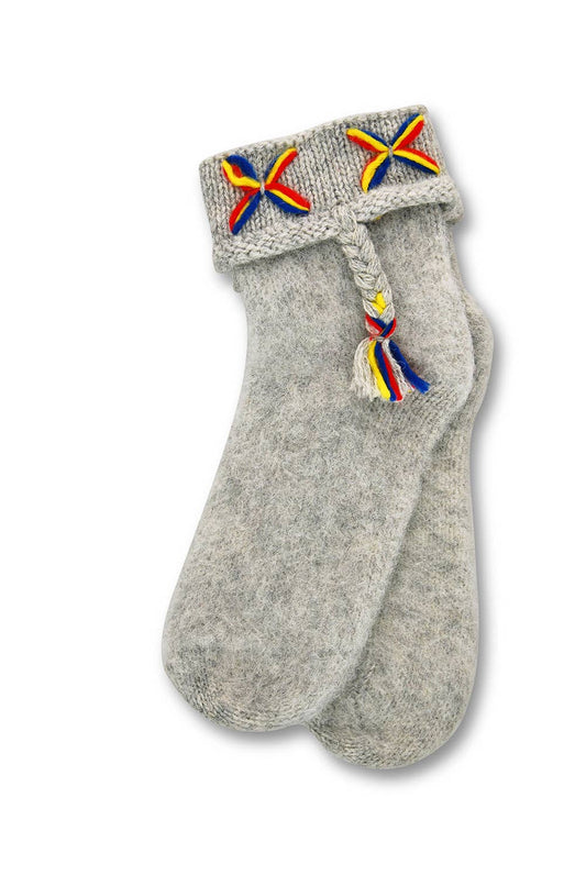 Kengis Stickad Strumpa, Dam: Ljusgrå / One-Size Dam