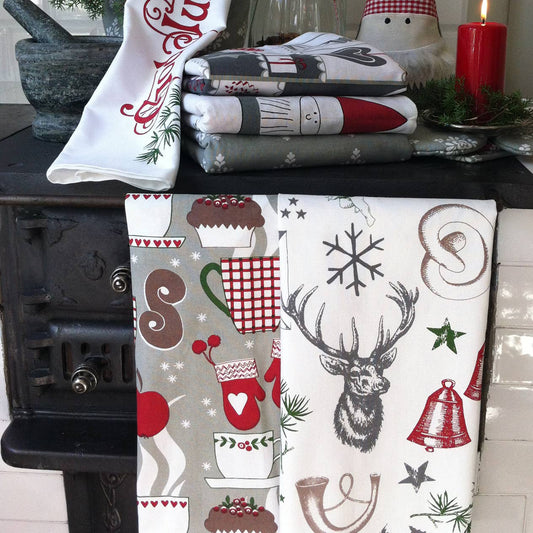Kökshandduk Christmasland - 100 % bomull