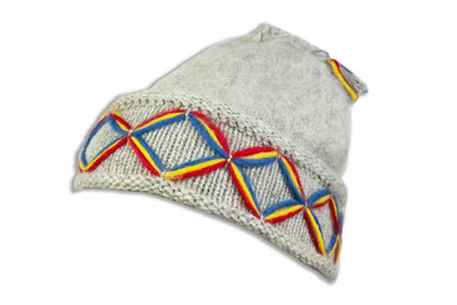 Kangos Stickad Mössa: Ljusgrå / En storlek