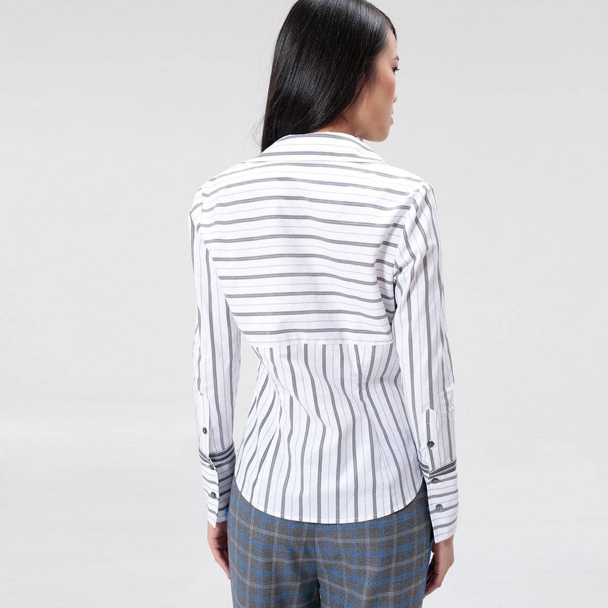 Figurnära Blus i Bomull