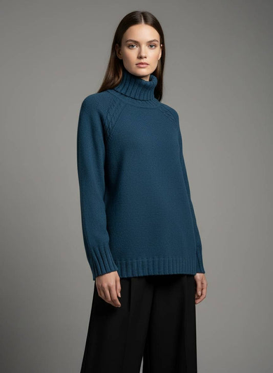 Klassisk stickad polotröja