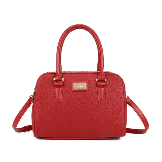 Séna strukturerad handväska: Röd