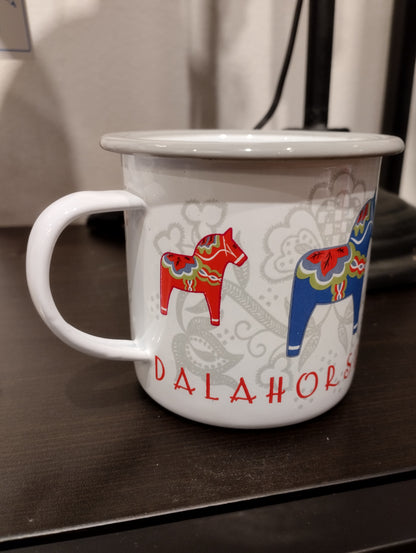 Emaljmugg - Dalahäst - Souvenir