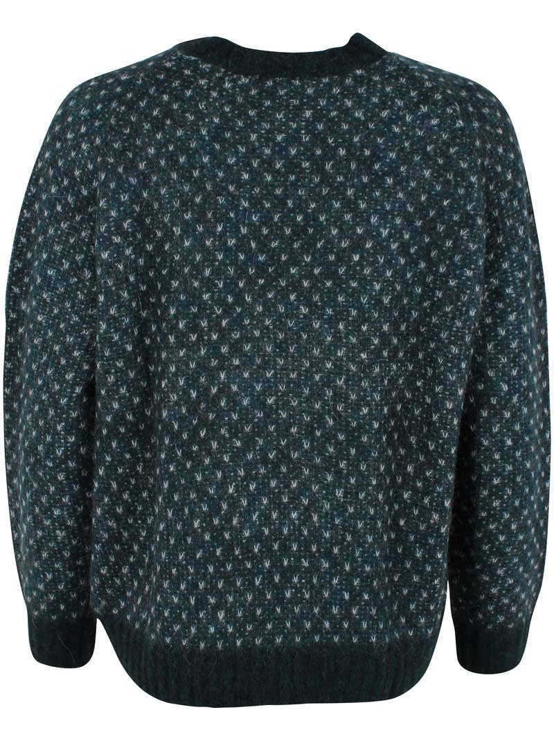 Daneherbal Alpacka Jaquard Tröja Dk Skiffer/Lt - OEKO-TEX