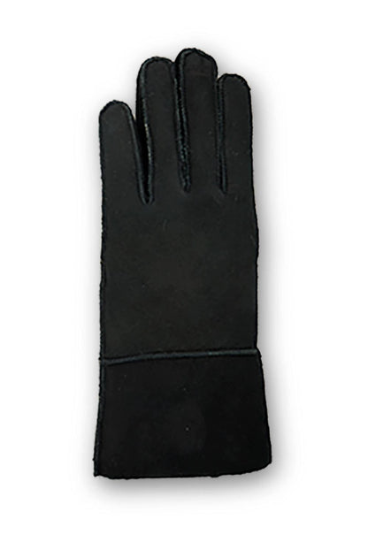 Sirkka Läderhandske för kvinnor, varmt foder: Svart / M