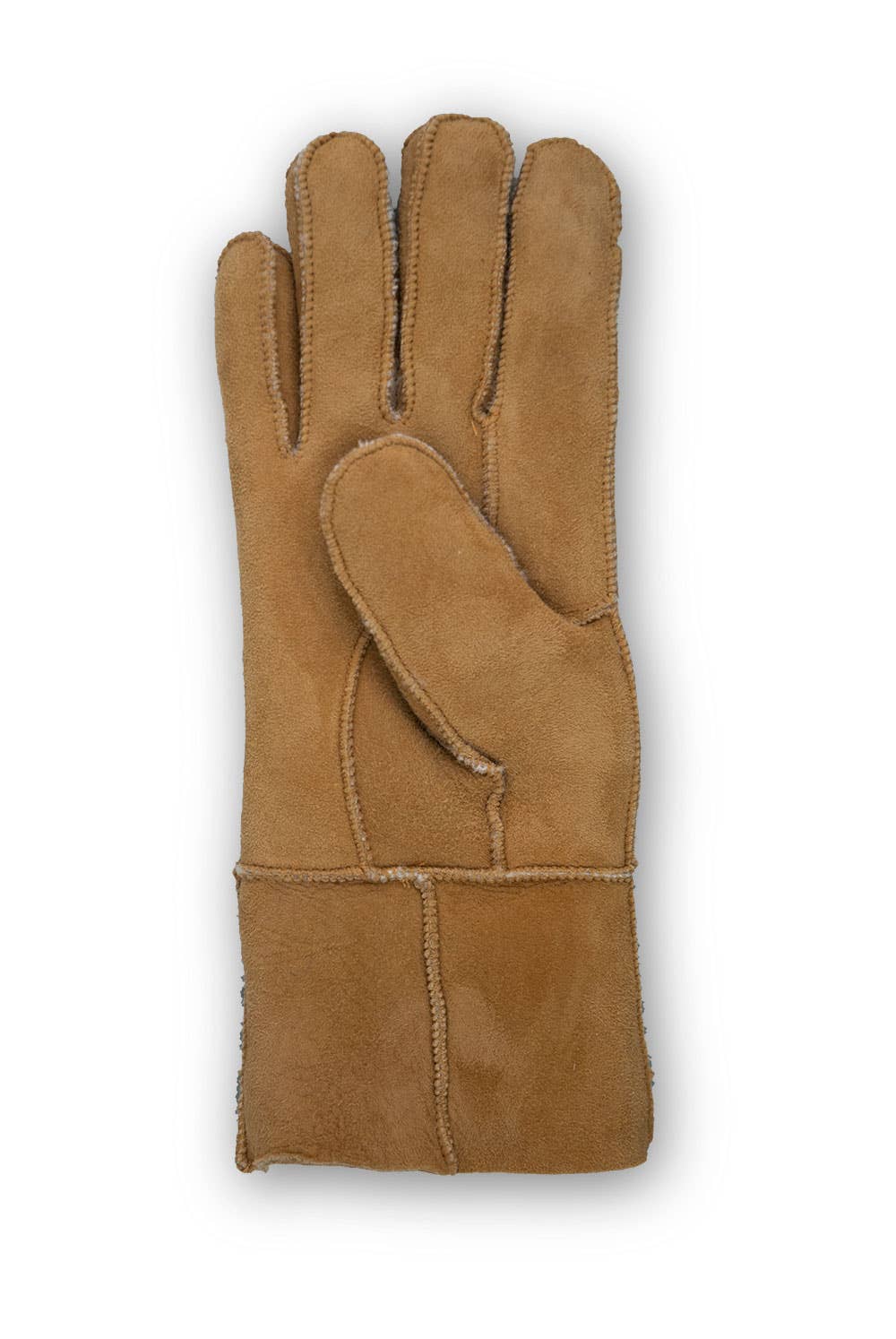 Sirkka Läderhandske för kvinnor, varmt foder: - Tan / M