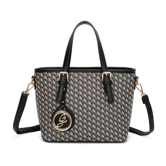 Gallantry handväska med justerbar axelrem och stort utrymme: Svart