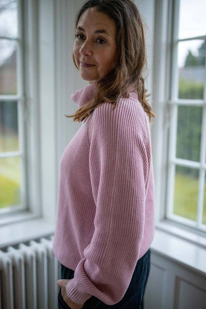 Danecountry Bomullspolo Tröja Kall Rosa