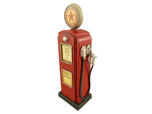 Bensinpump i antik stil - Sparbössa - H 36cm