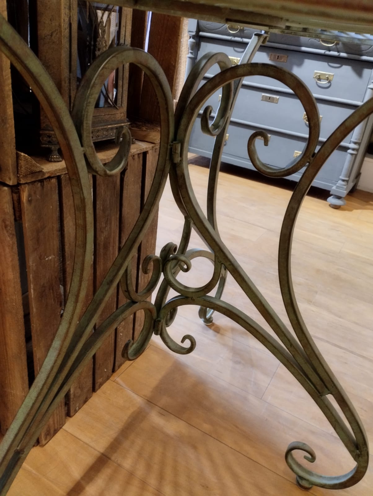 Trädgårdsbord - Halvmånebord - Grön