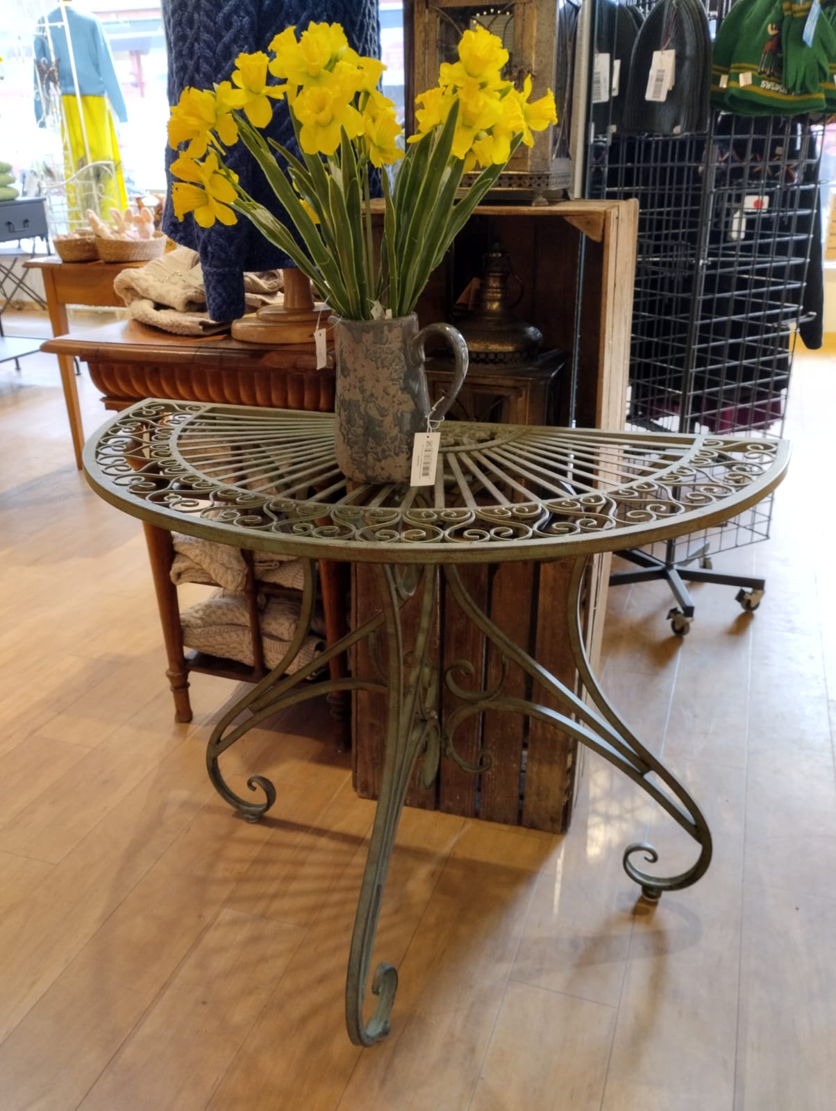 Trädgårdsbord - Halvmånebord - Grön