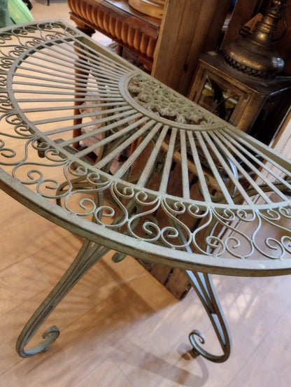 Trädgårdsbord - Halvmånebord - Grön