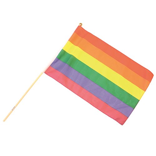 Handflagga Regnbåge - Pride - 30x45 cm