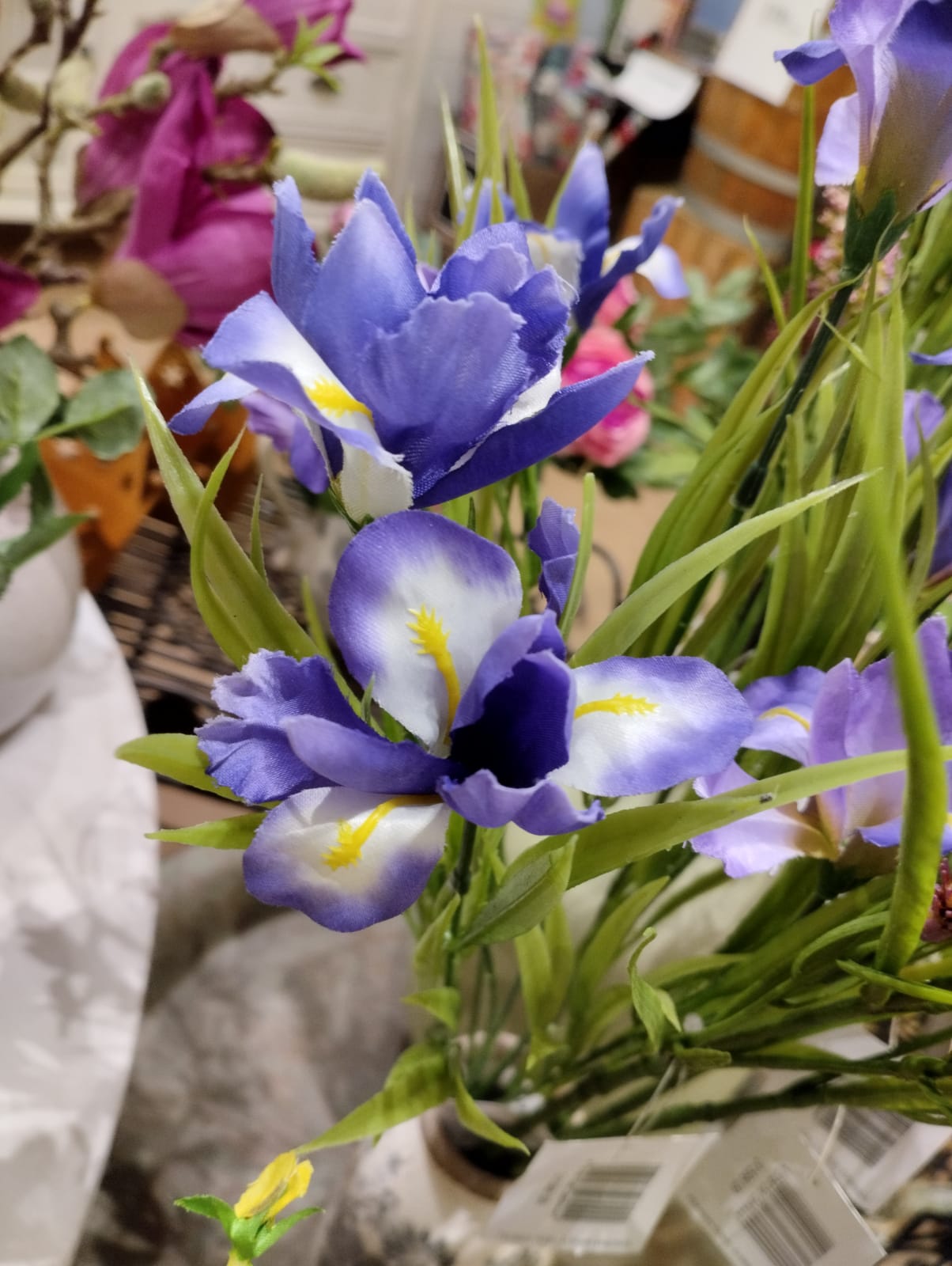 Iris - Irisbukett - Irisblommor - 47cm
