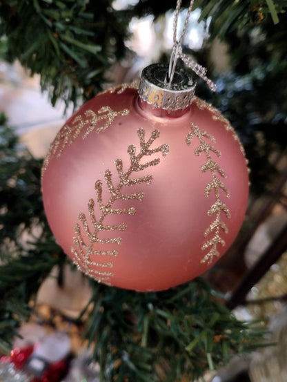 Julkula - Rosa - Glas - Julpynt