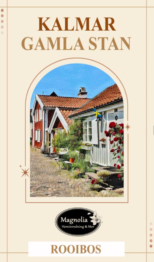 Tepåsar - Kalmar Gamla Stan - smaksatt te - 90 g - Rooibos