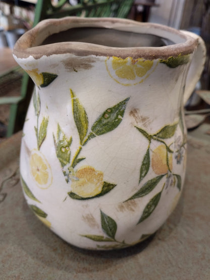 Lemona Vattenkanna - H 16cm - Vit/grön - 1 Liter