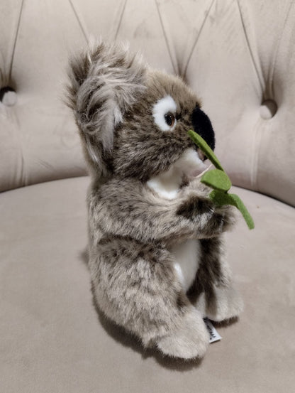 Gosedjur Koala med blad, sittande - 16 cm (höjd) - Plyschleksak