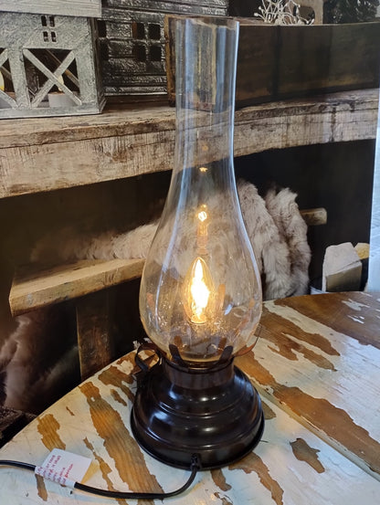 Bordslampa - Antik Brun