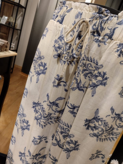 LAYLA - Geometriska byxor i stora storlekar